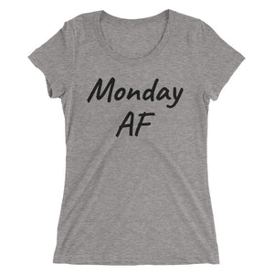 It's Monday AF up in here. Can it be Friday, yet? Grey tee.